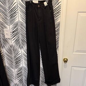 Judy Blue Black Cuff Trouser Jean